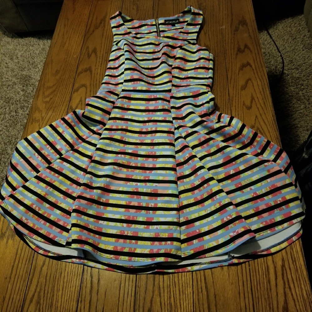 Light blue floral dress